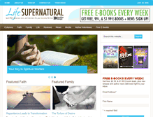 Tablet Screenshot of lifesupernatural.com